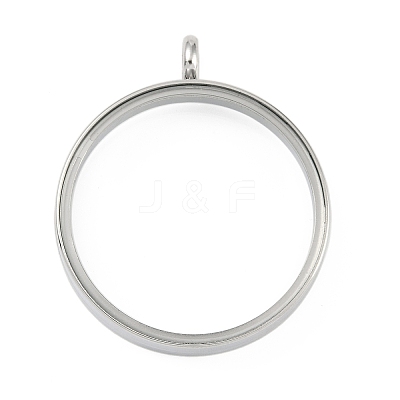 304 Stainless Stee Locket Pendants STAS-S132-16P-05-1
