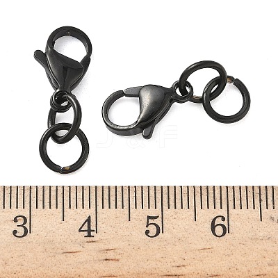 304 Stainless Steel Lobster Claw Clasps STAS-K313-01F-EB-1