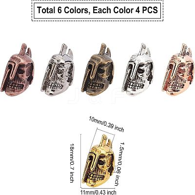 Tibetan Style Alloy Beads PALLOY-FH0001-20-1
