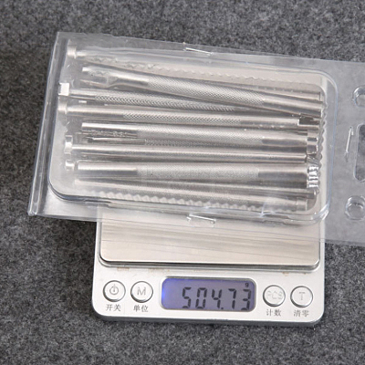 Chrome Vanadium Alloy Steel Leather Different Shape Stamp Punch Set PURS-PW0003-064-1