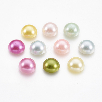 ABS Plastic Imitation Pearl Cabochons SACR-S738-12mm-M-1