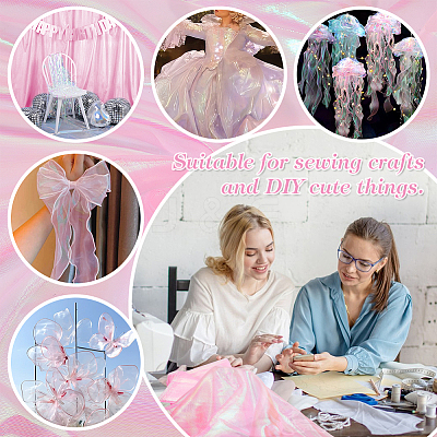 Laser Gauze Fabric DIY-WH0308-421A-1