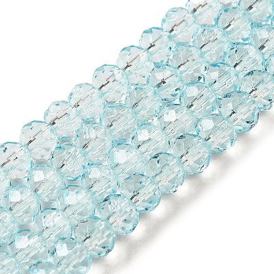 Transparent Baking Paint Glass Beads X1-DGLA-A034-T6mm-D06-1