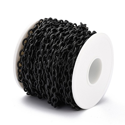 304 Stainless Steel Textured Cable Chains CHS-O010-04EB-1