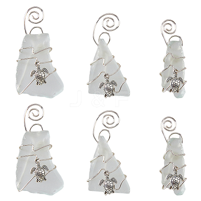 Glass Big Pendants PALLOY-PH01617-1
