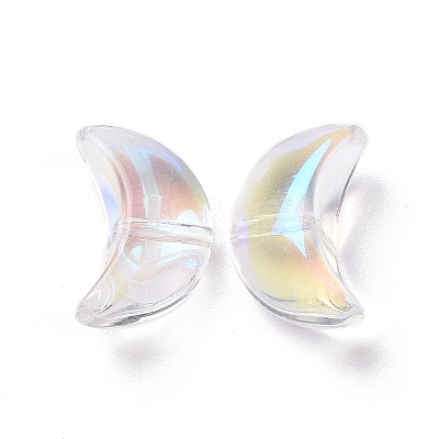 Transparent Electroplate Glass Beads GLAA-F122-01F-1