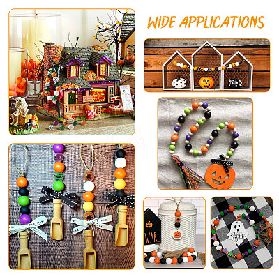 DIY Halloween Wooden Ornaments Making Kits DIY-CD0001-42-1