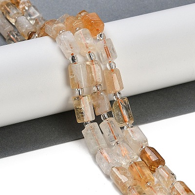 Natural Yellow Quartz Beads Strands G-G162-D07-01-1