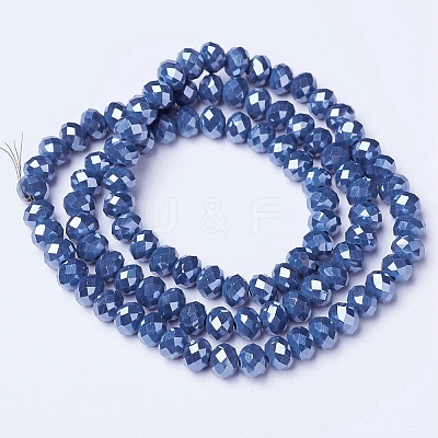 Electroplate Glass Beads Strands EGLA-A044-P1mm-A16-1