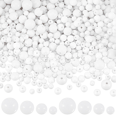 900Pcs Opaque Acrylic Beads MACR-SP0002-35A-1