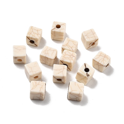 Crackle Opaque Acrylic Beads OACR-Z026-01A-1
