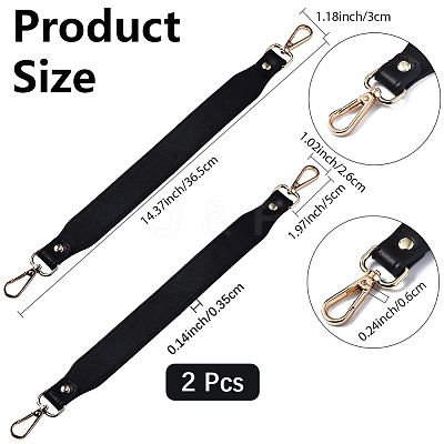 2Pcs PU Leather Bag Handles DIY-CL0002-66C-1