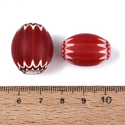 Handmade Millefiori Glass Barrel Beads LA-N002-22A-1