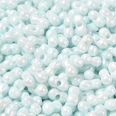 Opaque Colours Luster Glass Seed Beads SEED-B001-01A-02-1