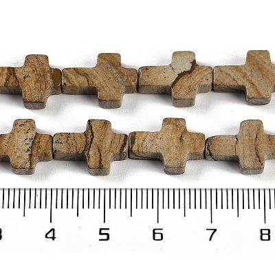Natural Picture Jasper Beads Strands G-I369-A05-01-1