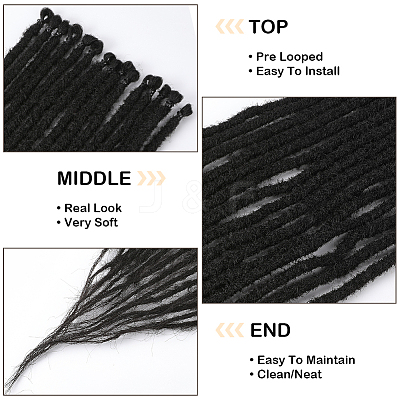 Polyester Wigs AJEW-WH20070-034B-1