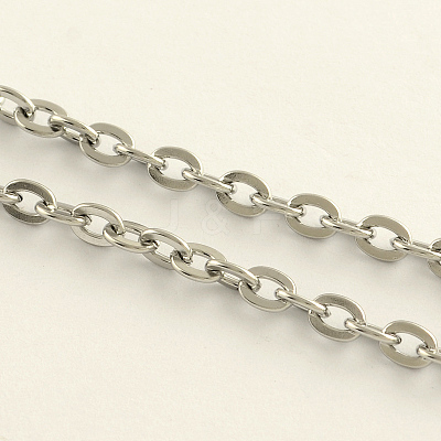 Tarnish Resistant 304 Stainless Steel Cable Chains CHS-R008-14-1