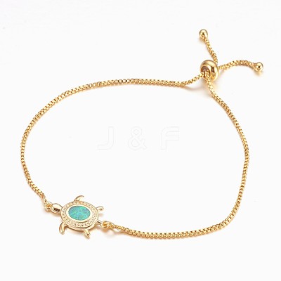Adjustable Brass Bolo Bracelets BJEW-K204-03-G-1