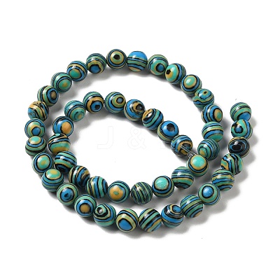 Synthetic Malachite Dyed Beads Strands G-P507-02A-09-1