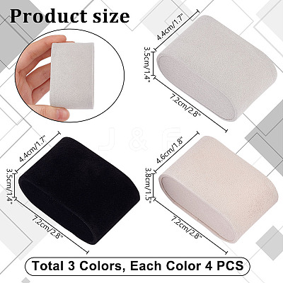 12Pcs 3 Styles Velvet Jewelry Watch Display Pillows BDIS-PH0001-09-1