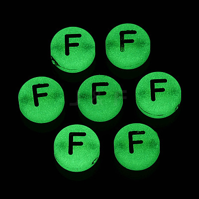 Luminous Frosted Acrylic Beads FACR-T008-02F-1