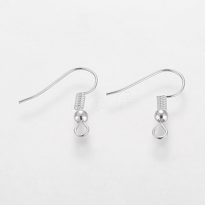 Grade A Silver Color Plated Iron Earring Hooks LS-X-EC135-S-NF-1