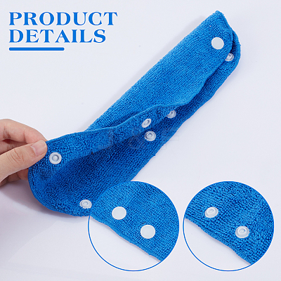 8Pcs 4 Colors Cotton Reusable Hard Hat Sweatband FIND-GA0004-79-1