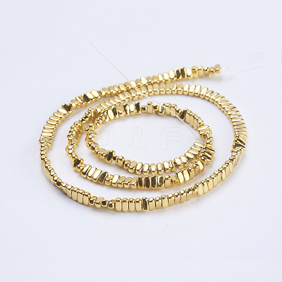 Electroplate Non-magnetic Synthetic Hematite Beads Strands G-J382-2x4x2mm-B03-1