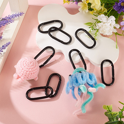 10Pcs Alloy Spring Gate Rings FIND-TA0009-25J-1