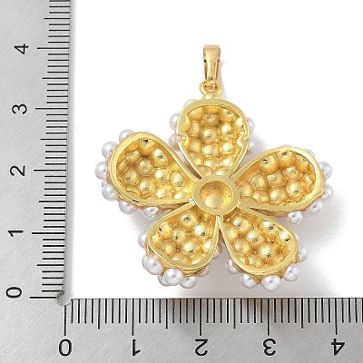 Rack Plating Brass Pendants KK-G515-36G-1