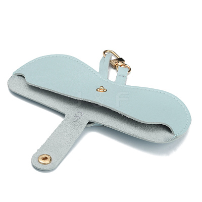 Portable PVC Leather Glasses Cases AJEW-WH0250-89D-1