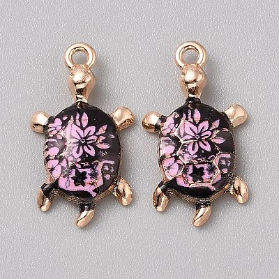 Alloy Enamel Pendants FIND-CJC0027-01G-01-1