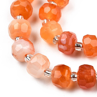Natural Carnelian Beads Strands G-N327-08M-1