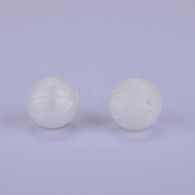Round Silicone Focal Beads SI-JX0046A-41-1