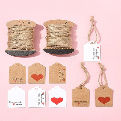 96Pcs 6 Styles Paper Gift Tags CDIS-FS0001-26-1