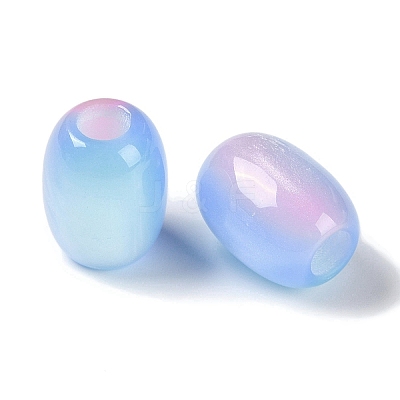 Triple Color Resin European Beads RESI-F055-13F-1