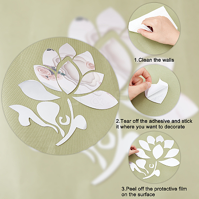 Mirror Wall Stickers DIY-WH0282-26B-1