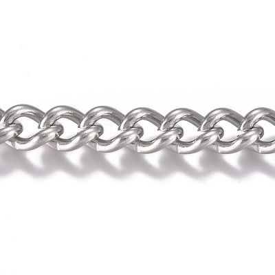 Tarnish Resistant 201 Stainless Steel Chain CHS-G017-15P-1