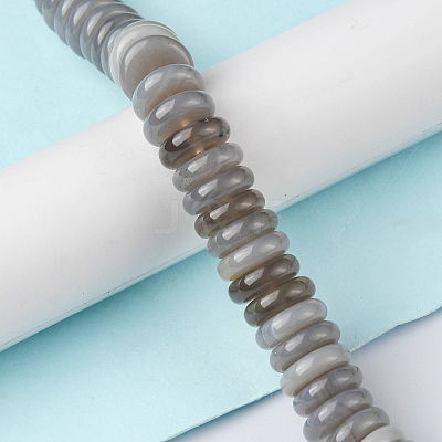 Natural Grey Agate Beads Strands G-F743-06B-1