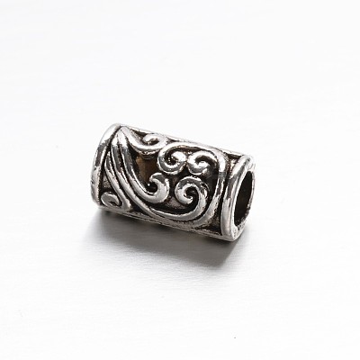 Tibetan Style Zinc Alloy Column Beads PALLOY-ZN63835-AS-1