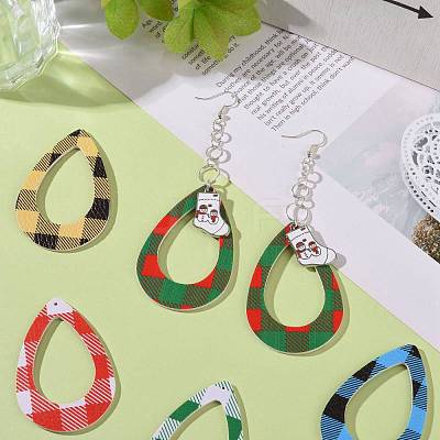 PU Leather Big Pendants FIND-T020-114-1