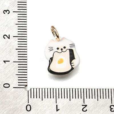 Printed Brass Pendants KK-CBAB1CA-19C-G-1