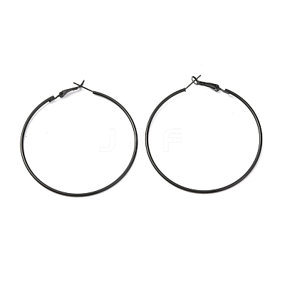 Baking Paint 201 Stainless Steel Hoop Earrings EJEW-P185-C04-01-1