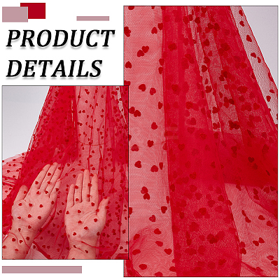 Nylon Lace Fabric DIY-CY0002-90B-1