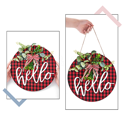 Wooden Ornaments HJEW-WH0006-41-1