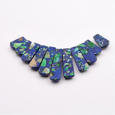 Regalite and Lapis Lazuli Beads Strands G-P298-E01-1