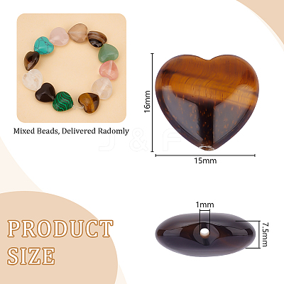 1 Strand Natural & Synthetic Mixed Gemstone Beads Strands G-OC0004-78-1