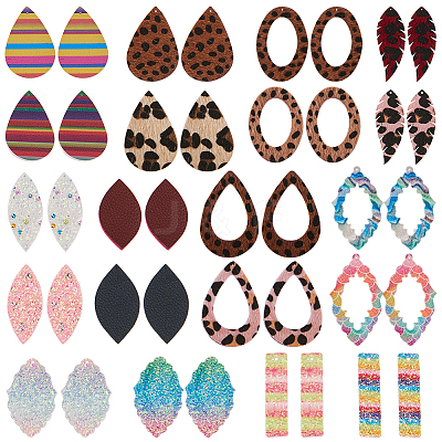 Imitation Leather Big Pendants FIND-SC0001-05-1