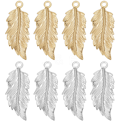 20Pcs 2 Colors Brass Pendants KK-BBC0011-26-1