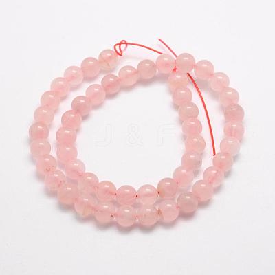 Natural Rose Quartz Beads Strands G-E380-06-8mm-1